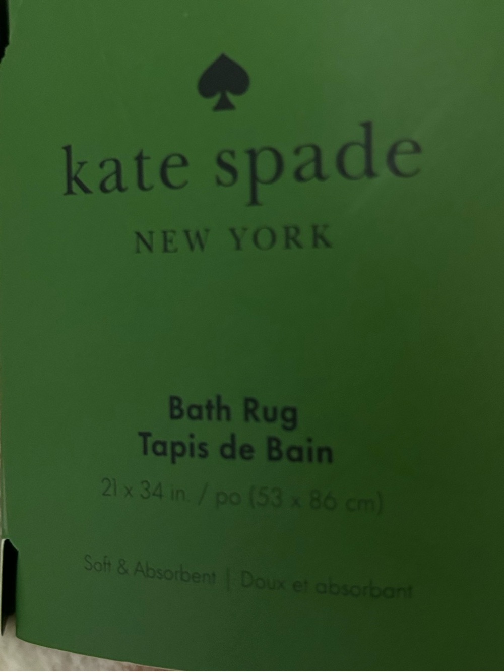 Kate Spade Pink & White Polka Dot Bathroom Rug 21X34 Inches Anti-Skid Back NWT - Picture 6 of 7